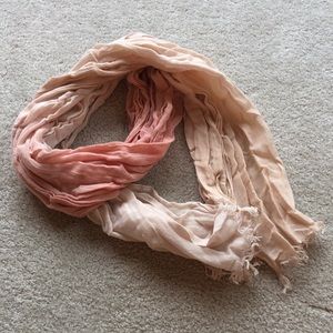 J. Crew Pink Gradation Spring Scarf